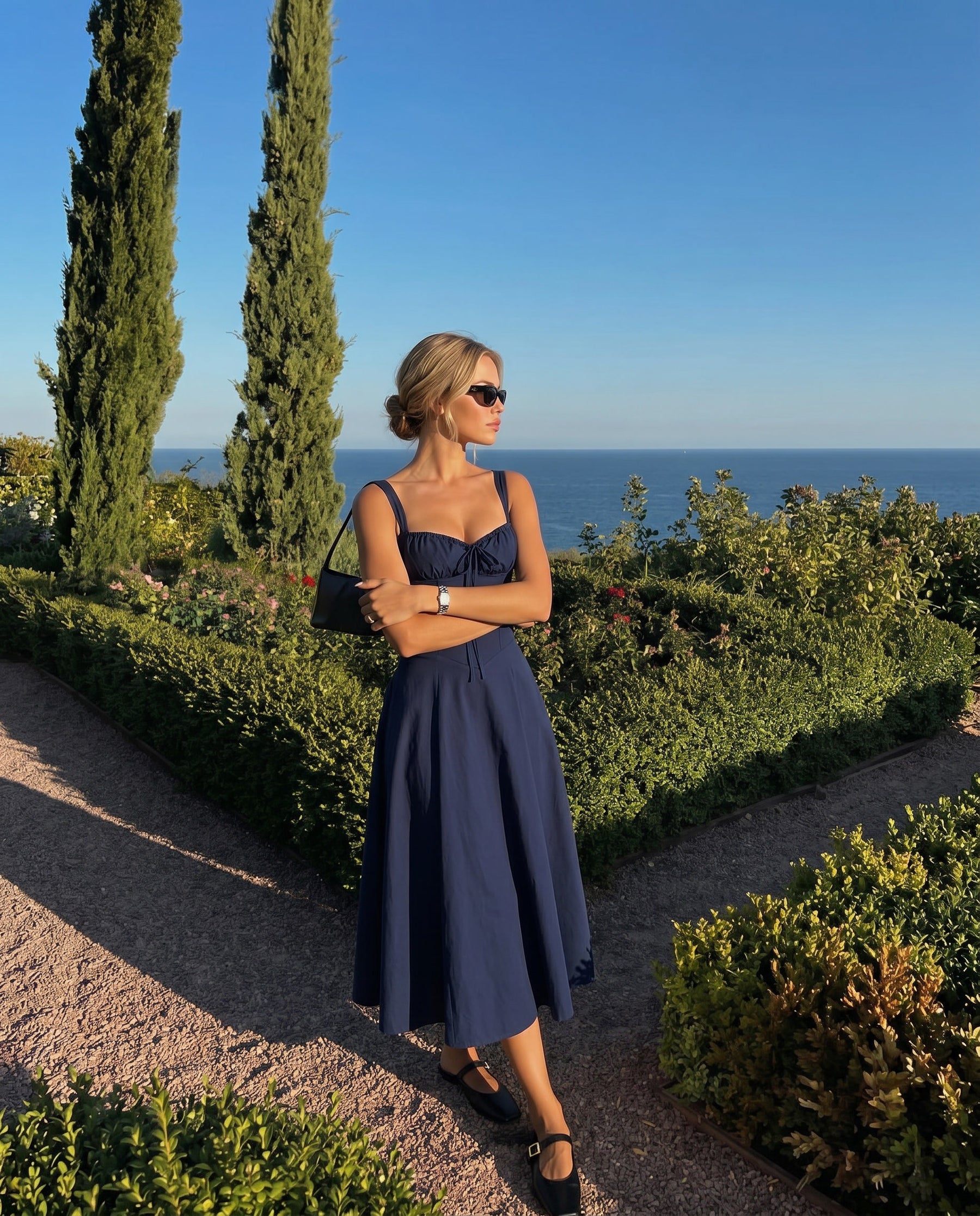 Amélie Corset Midi Dress