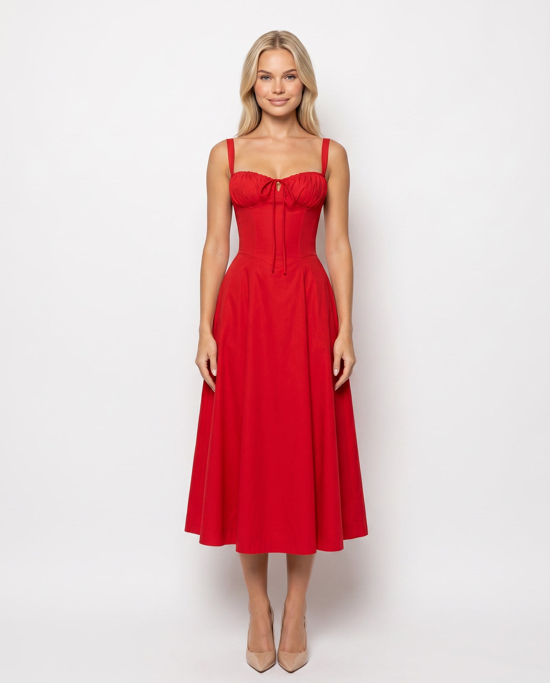 Amélie Corset Midi Dress