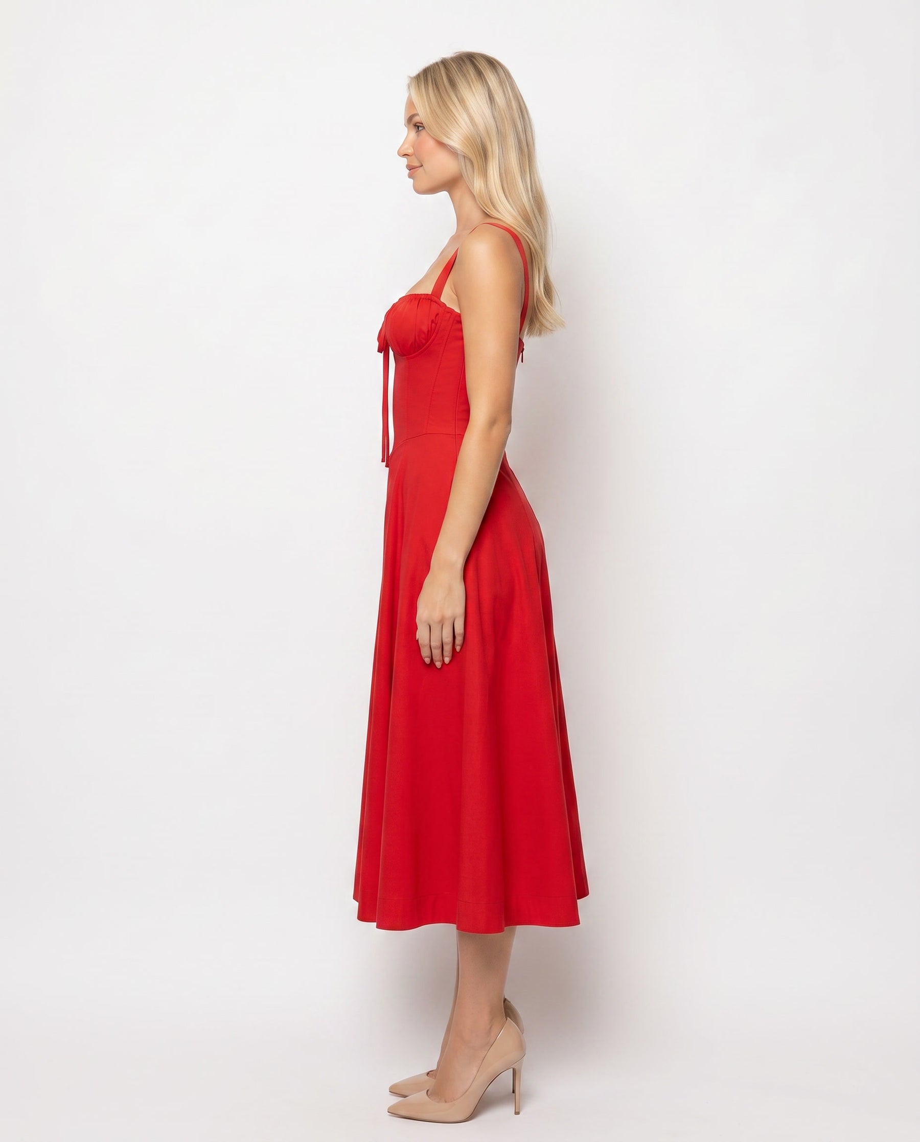 Amélie Corset Midi Dress