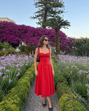 Amélie Corset Midi Dress