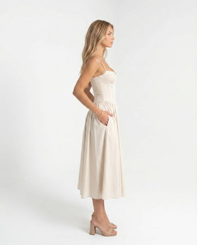 Sienna Sculpt Midi-Kleid