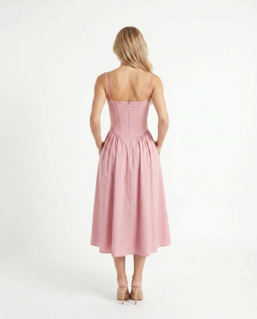 Sienna Sculpt Midi-Kleid
