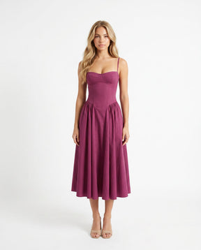 Sienna Sculpt Midi-Kleid