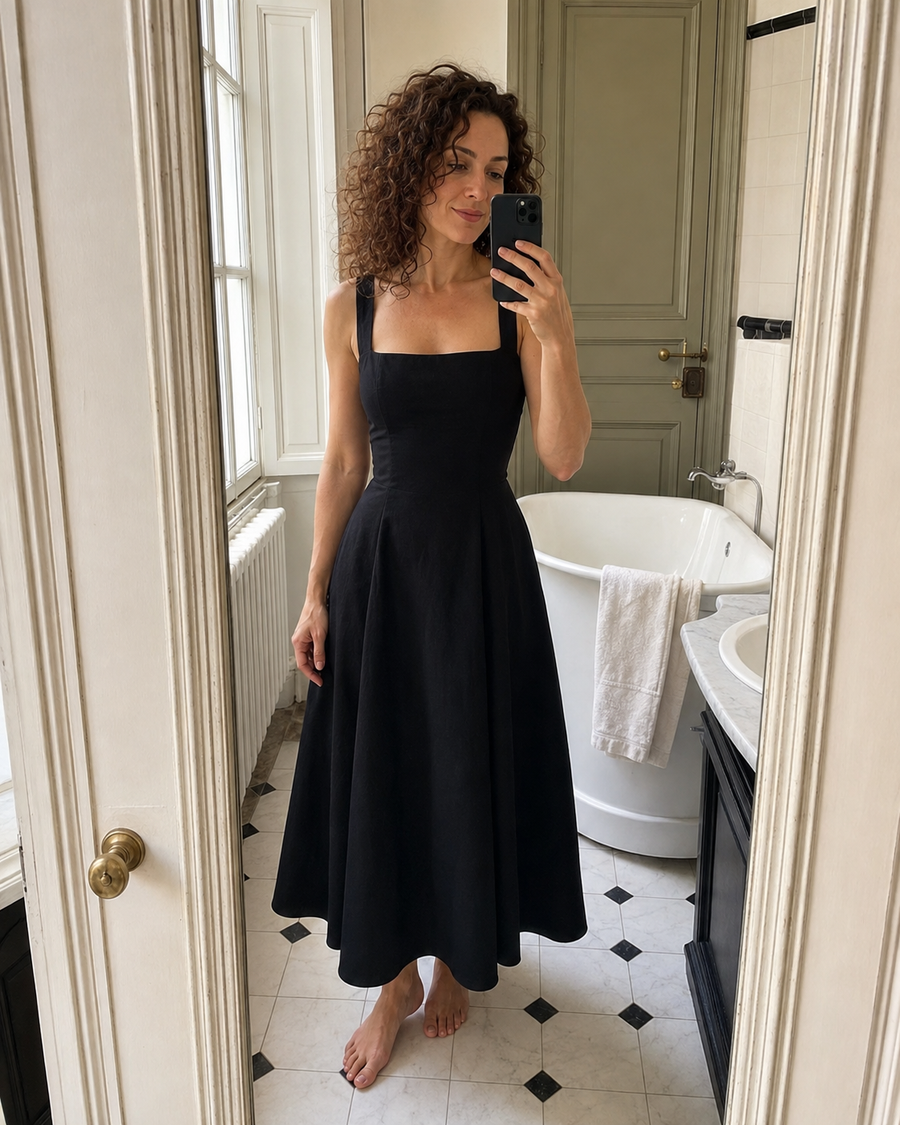 Liora Midi Dress getragen, Look 1 von 6