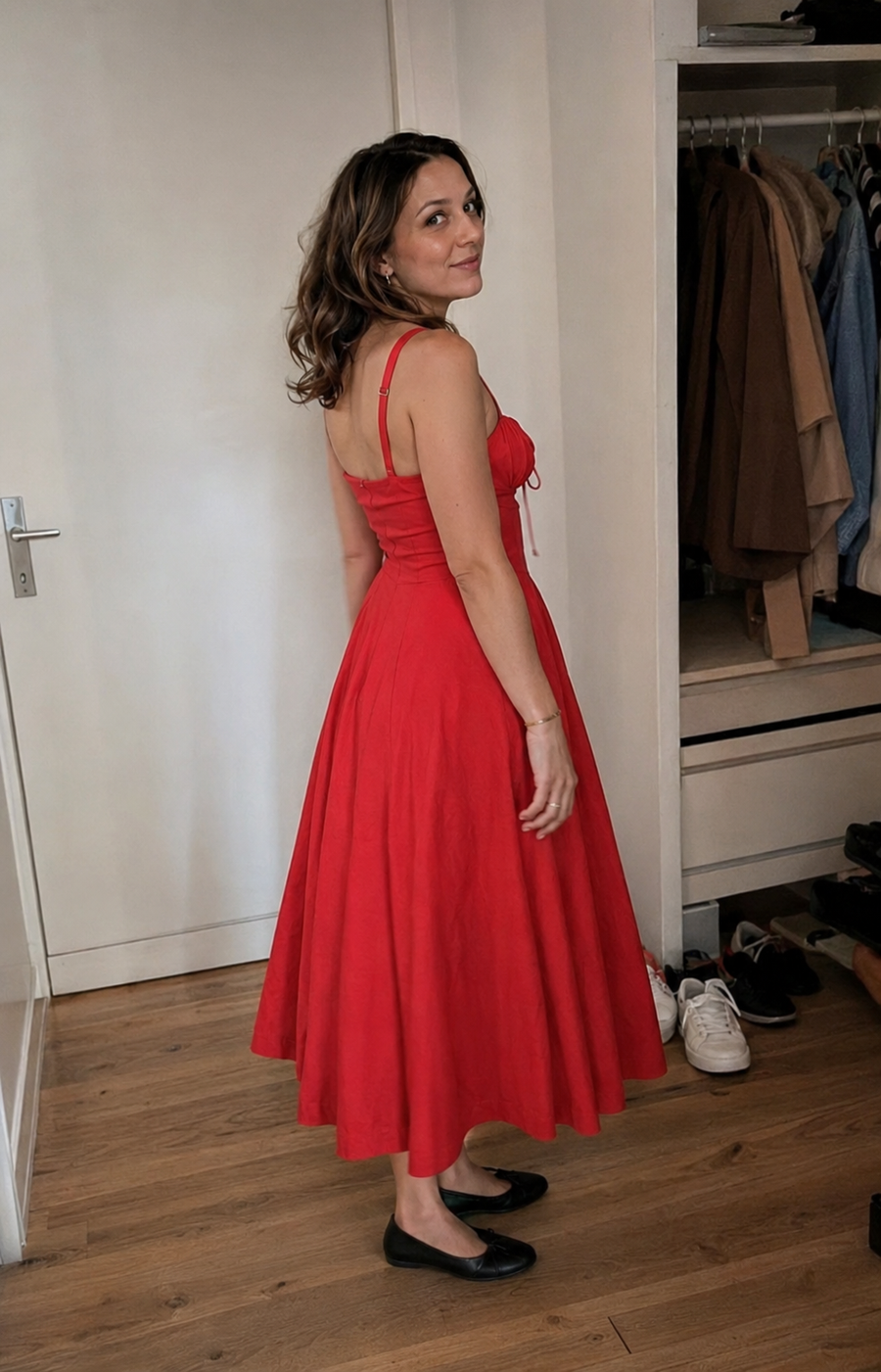 Amélie Corset Midi Dress getragen, Look 2 von 5